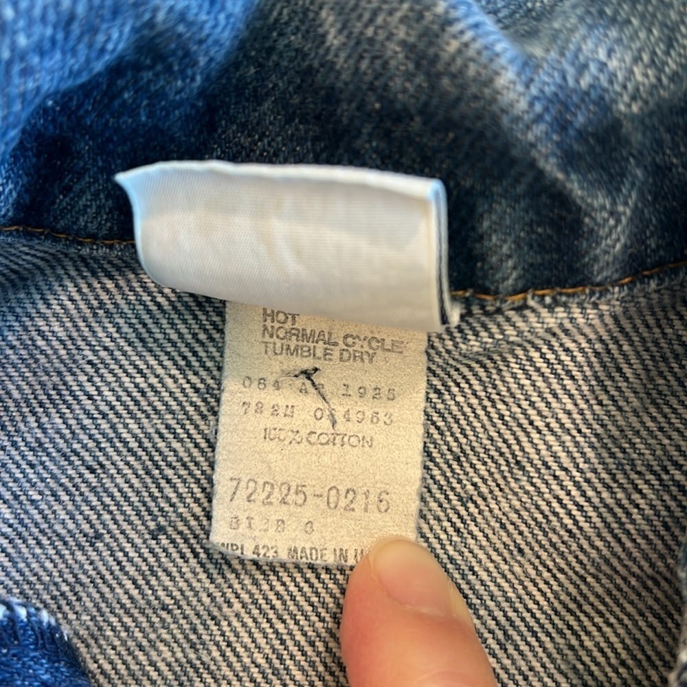 Levi‎ - orange tab, vintage Levi denim jacket - Picture 4 of 6